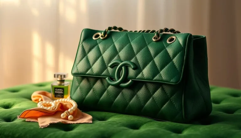 green Chanel purse