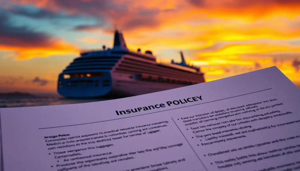 coverage of a specialized cruise insurance policy.