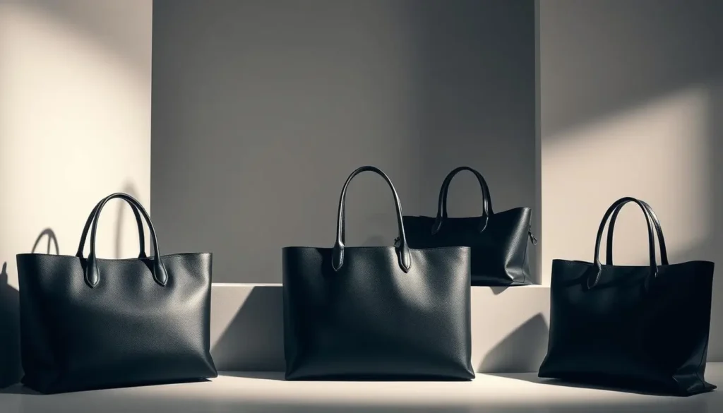 variety of Black Tote styles