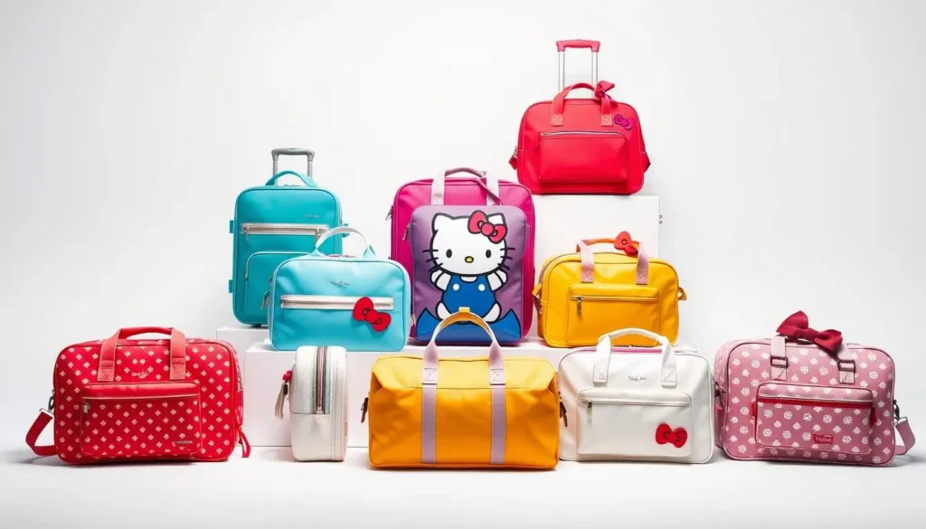 Hello Kitty travel bag is essential Choose bags with separate pockets