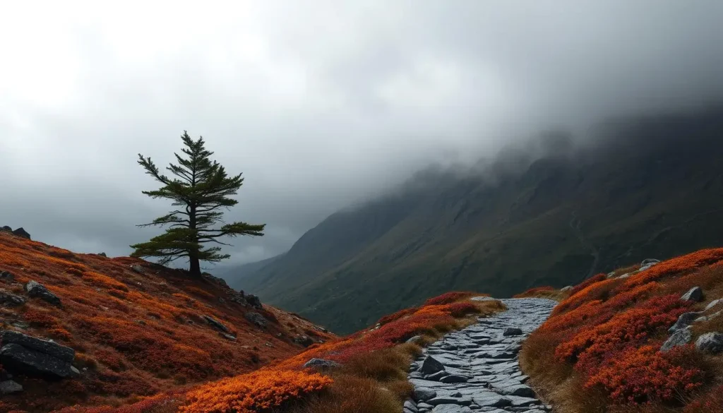 Dramatic Scottish November landscape