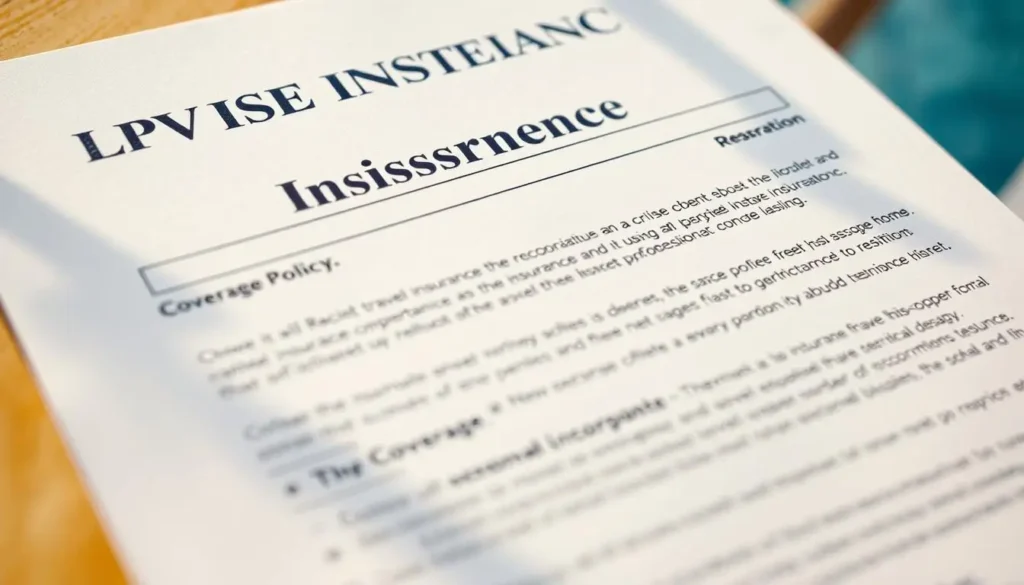 travel insurance policy