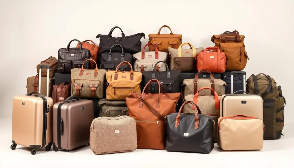A meticulously crafted collection of women's travel bags