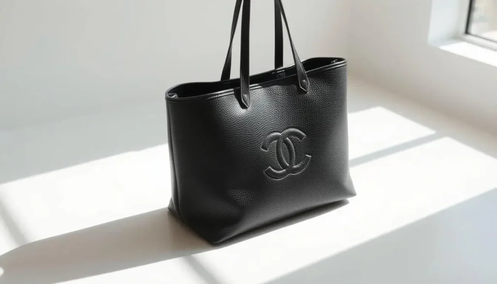 The luxury black tote