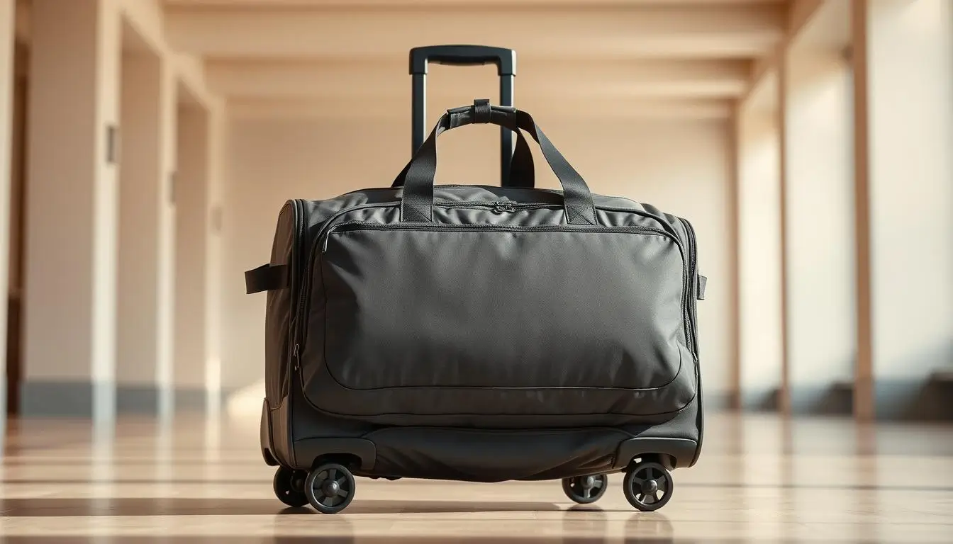 Rolling duffle bag